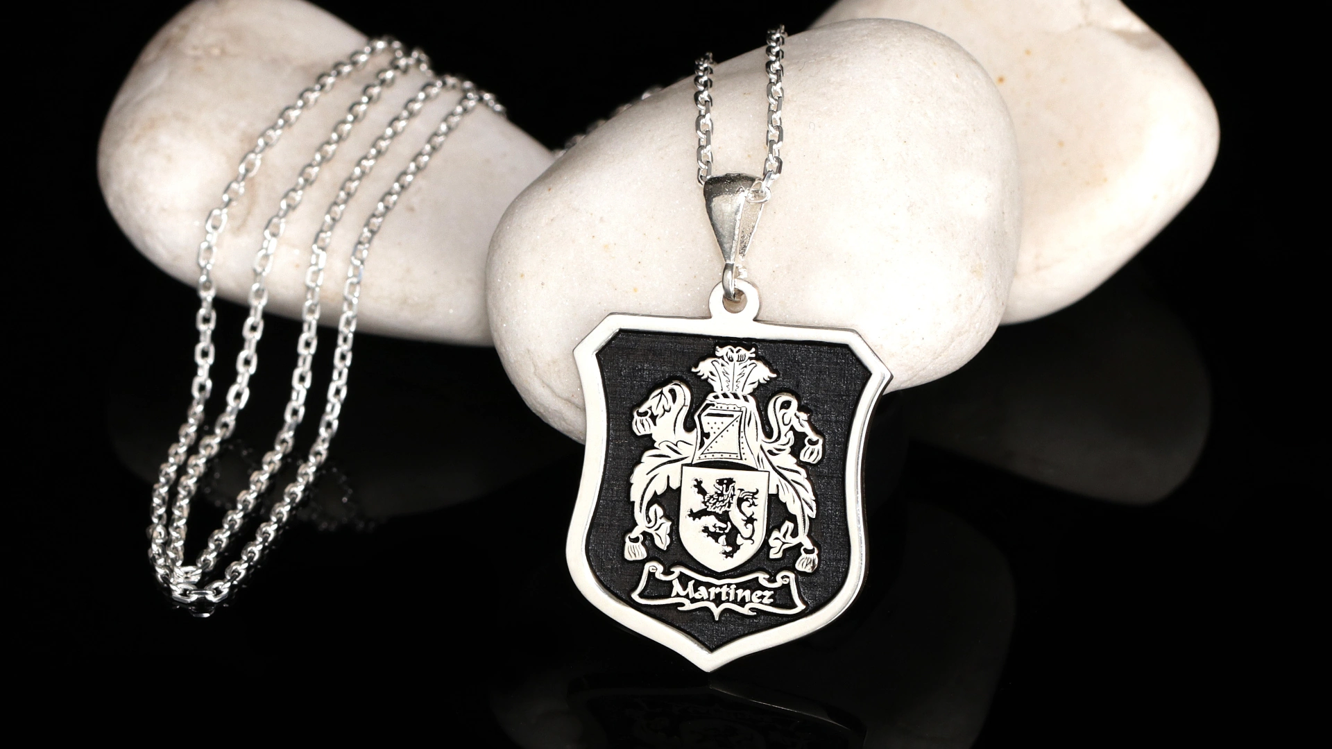 Crest Pendant - Coat of Arms Pendant - Personalized Jewelry - Shield